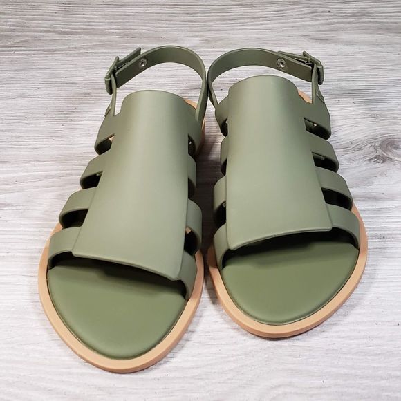 Melissa Shoes - Melissa Army Green Slingback Sandals Nwot